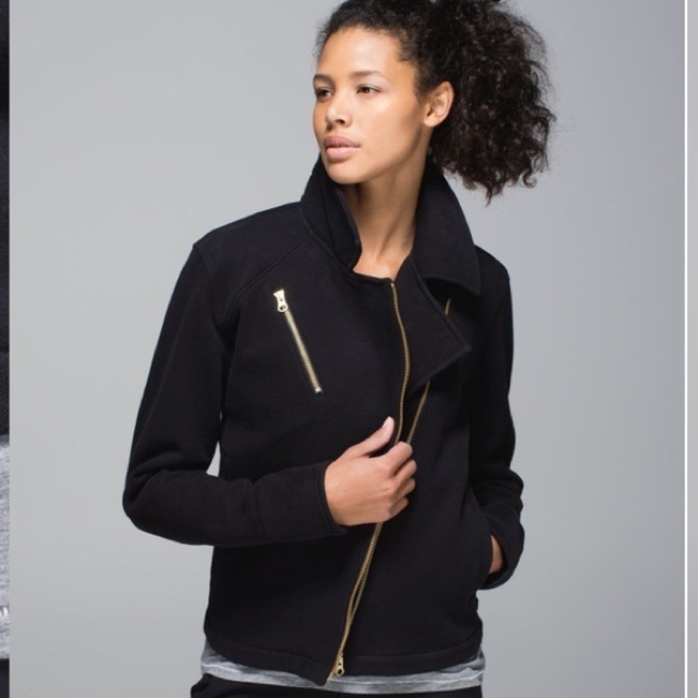 Lululemon asymmetrical zip moto jacket